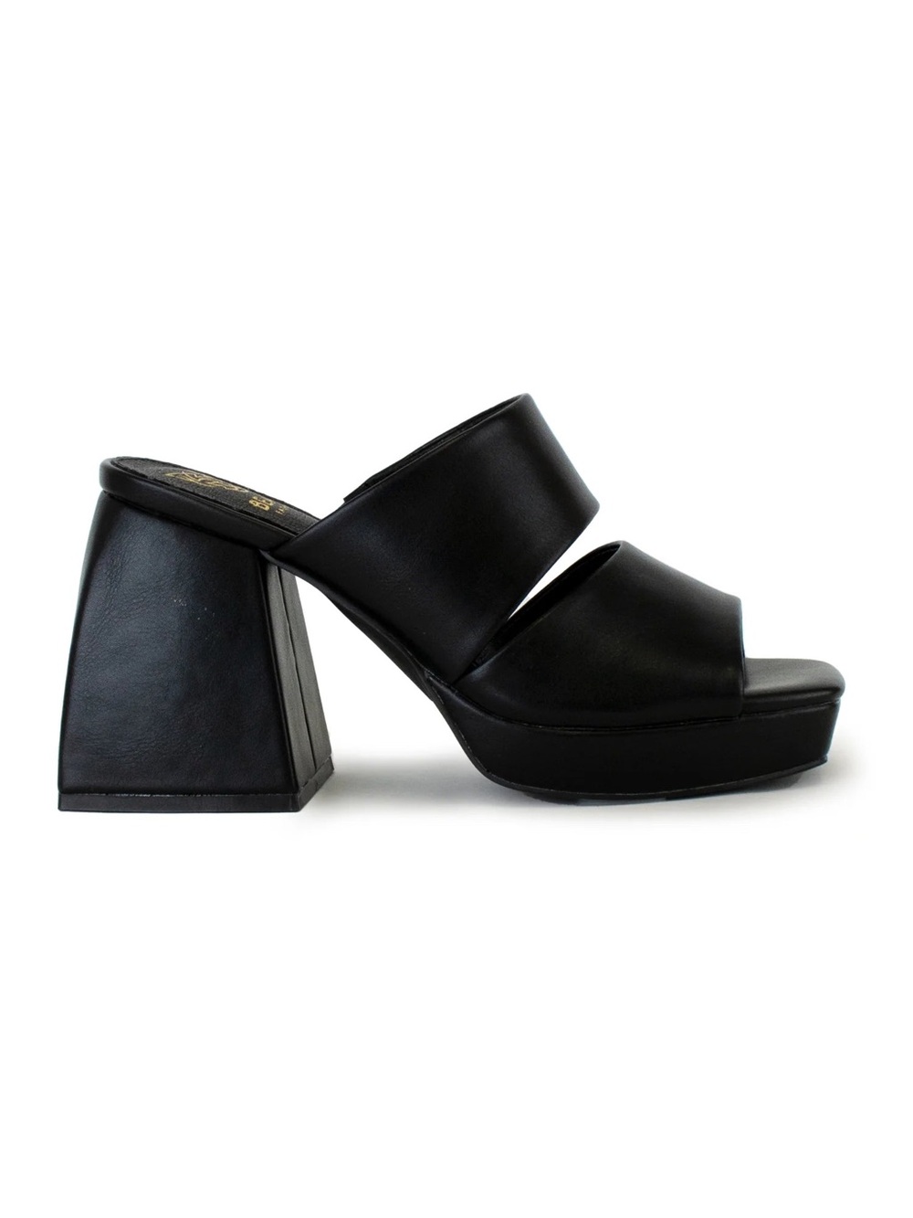 6.5 9 10 11 Women’s Black Platform Mule Heels